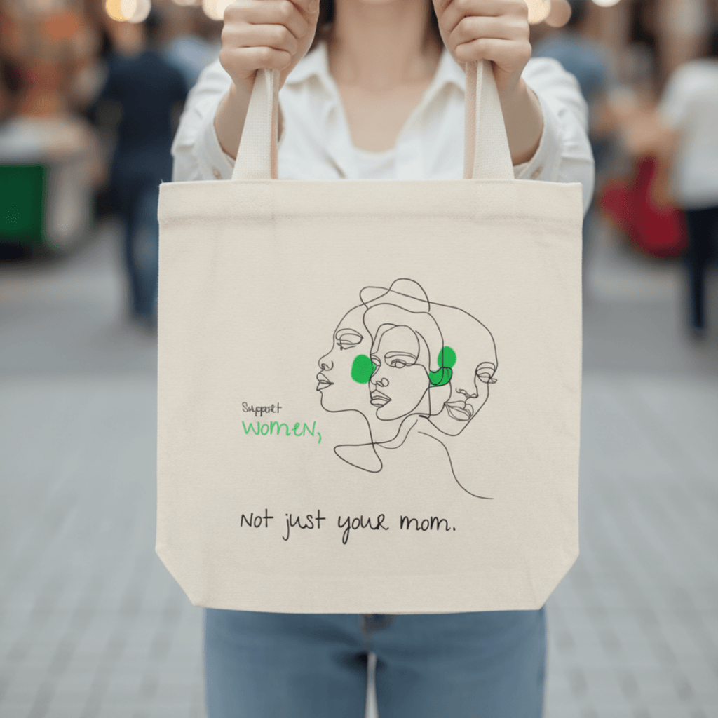 No Shit Shirts - Jutebeutel: Support women. Not just your mom - Jutebeuel - basic