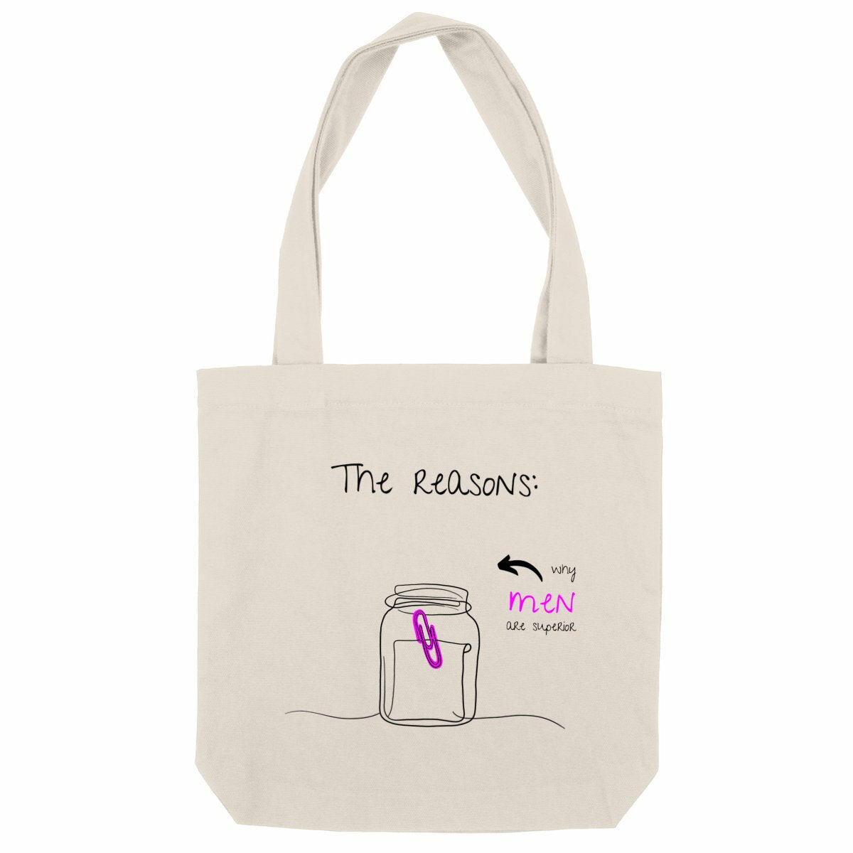 No Shit Shirts - Jutebeutel: The reasons why men are superior: - Gender Roles - basic