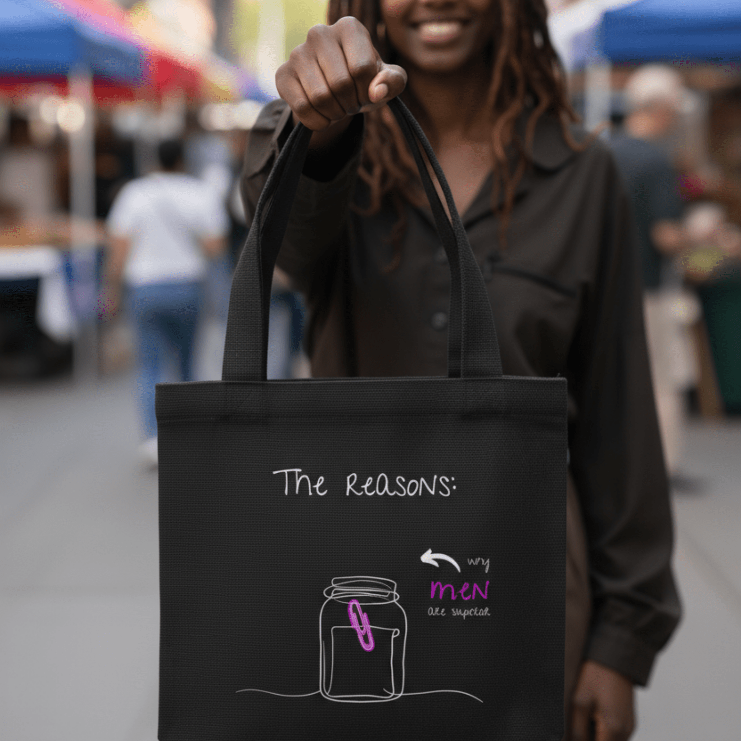 No Shit Shirts - Jutebeutel: The reasons why men are superior: - Gender Roles - basic