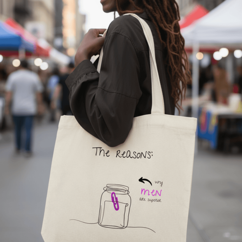 No Shit Shirts - Jutebeutel: The reasons why men are superior: - Gender Roles - basic