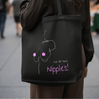 No Shit Shirts - Jutebeutel: We all have nipples! - Body & Autonomy & Sexism - basic