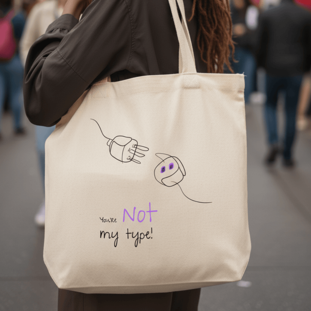 No Shit Shirts - Jutebeutel: Your not my type - Body & Autonomy & Sexism - basic