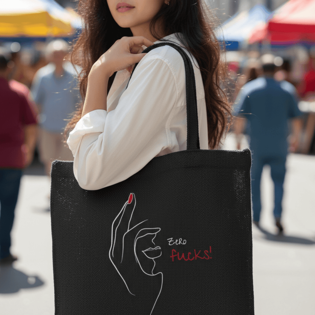 No Shit Shirts - Jutebeutel: Zero Fucks - Jutebeuel - basic