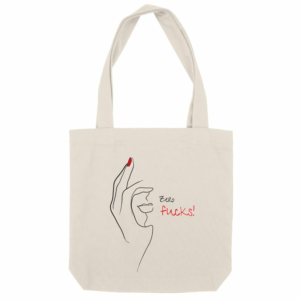 No Shit Shirts - Jutebeutel: Zero Fucks - Jutebeuel - basic