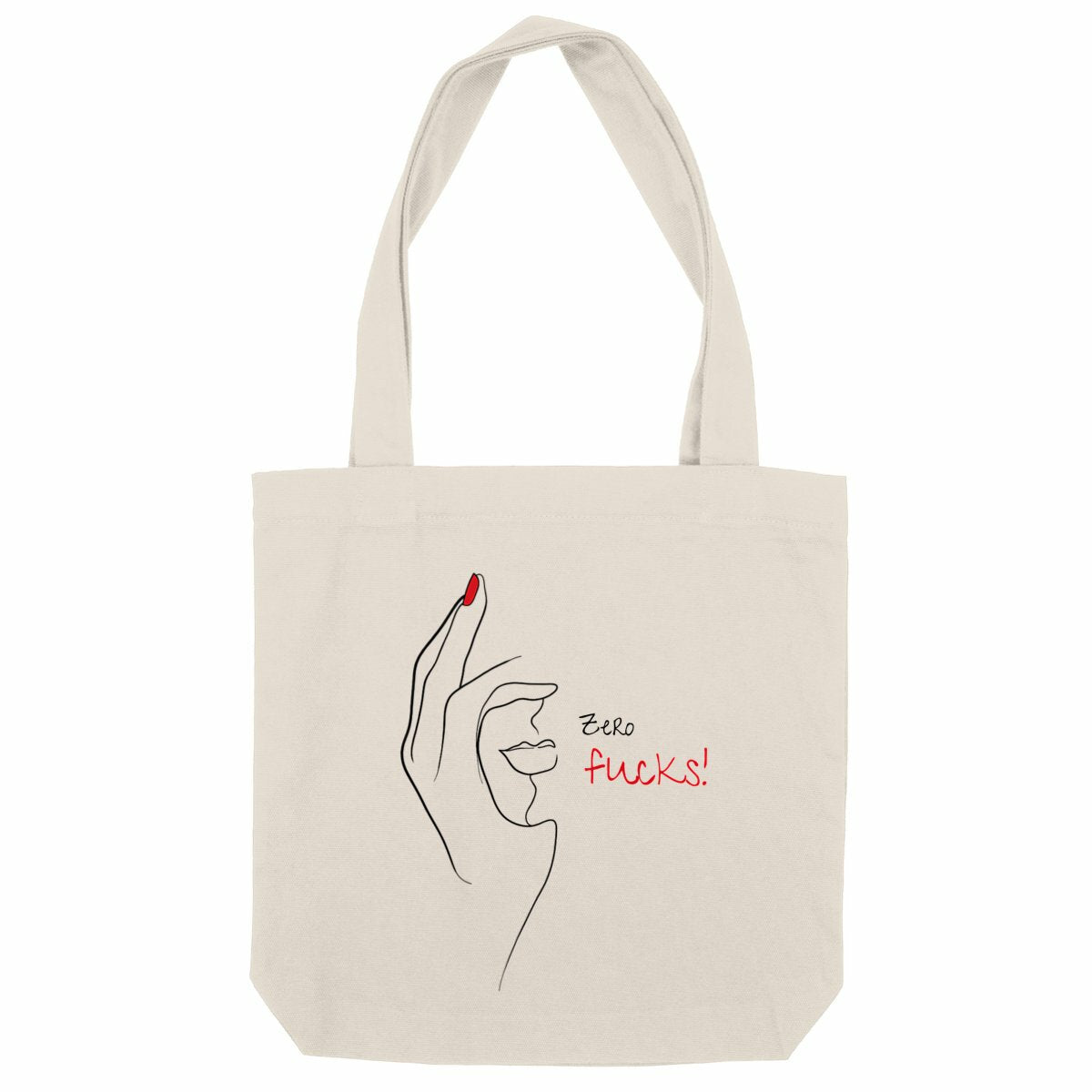 No Shit Shirts - Jutebeutel: Zero Fucks - Jutebeuel - basic