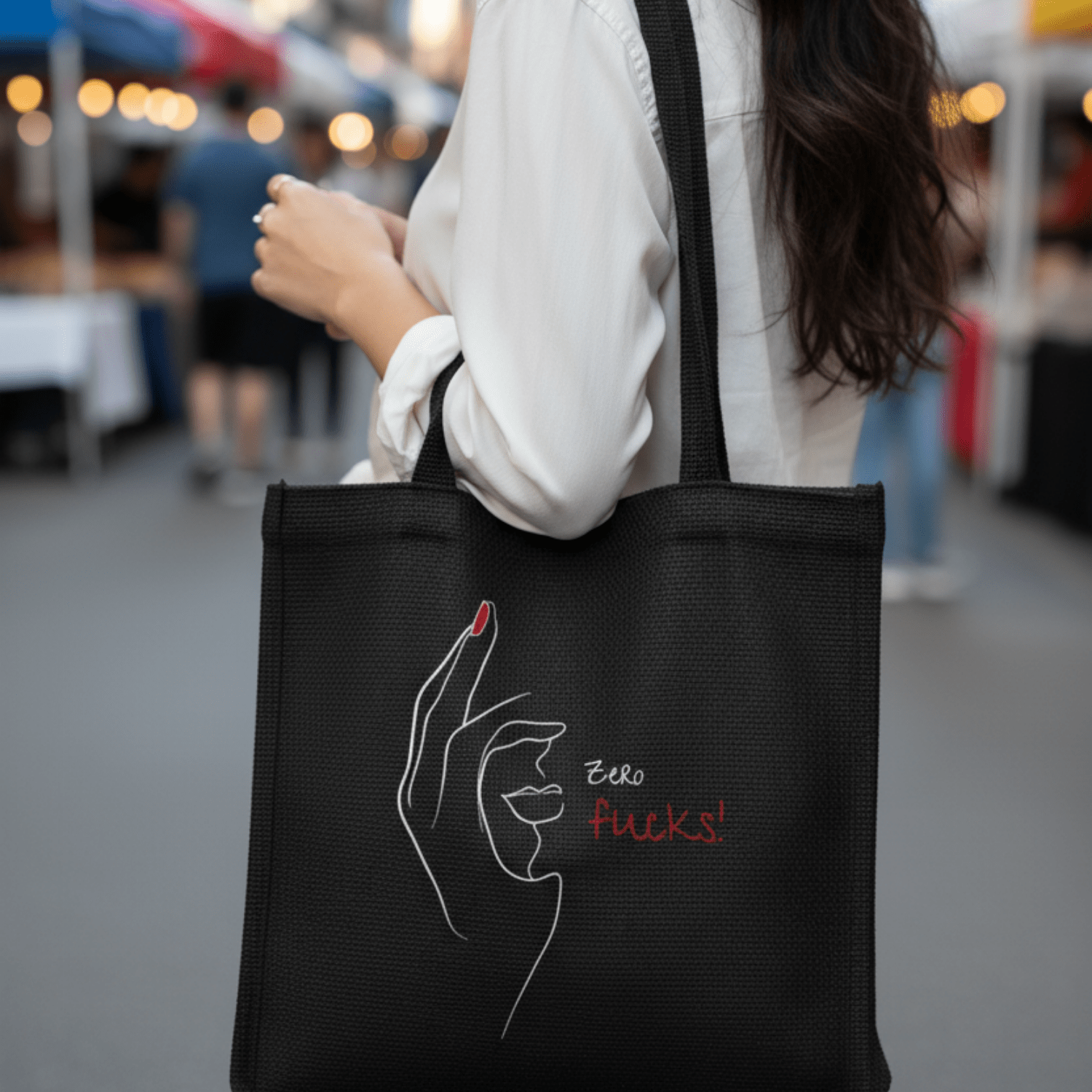 No Shit Shirts - Jutebeutel: Zero Fucks - Jutebeuel - basic
