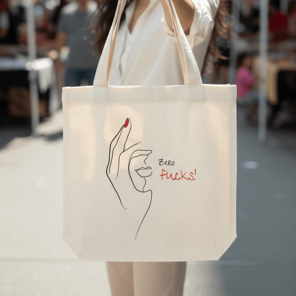 No Shit Shirts - Jutebeutel: Zero Fucks - Jutebeuel - basic