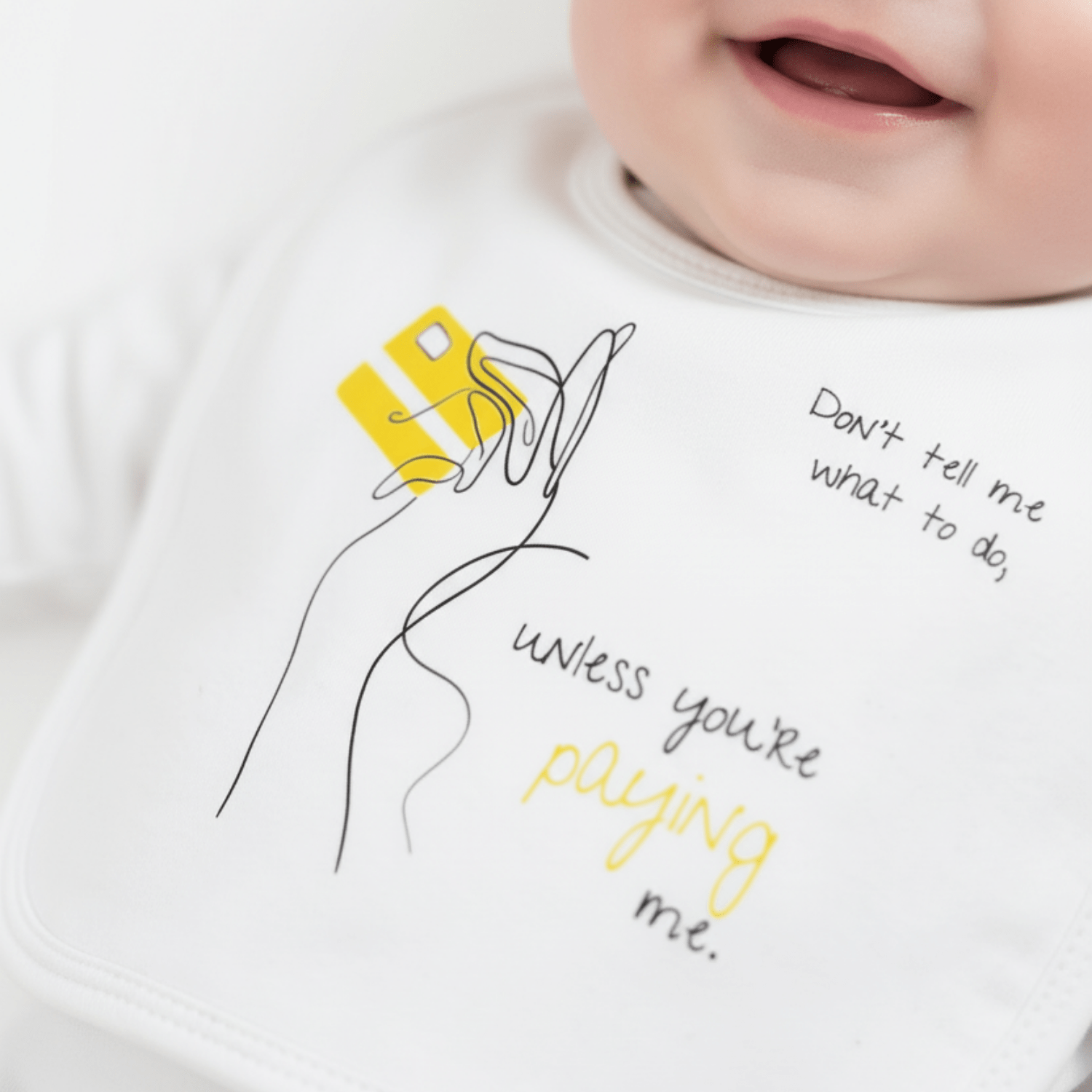 No Shit Shirts - Lätzchen: Don’t tell me what to do, unless you’re paying me - Lätzchen - basic