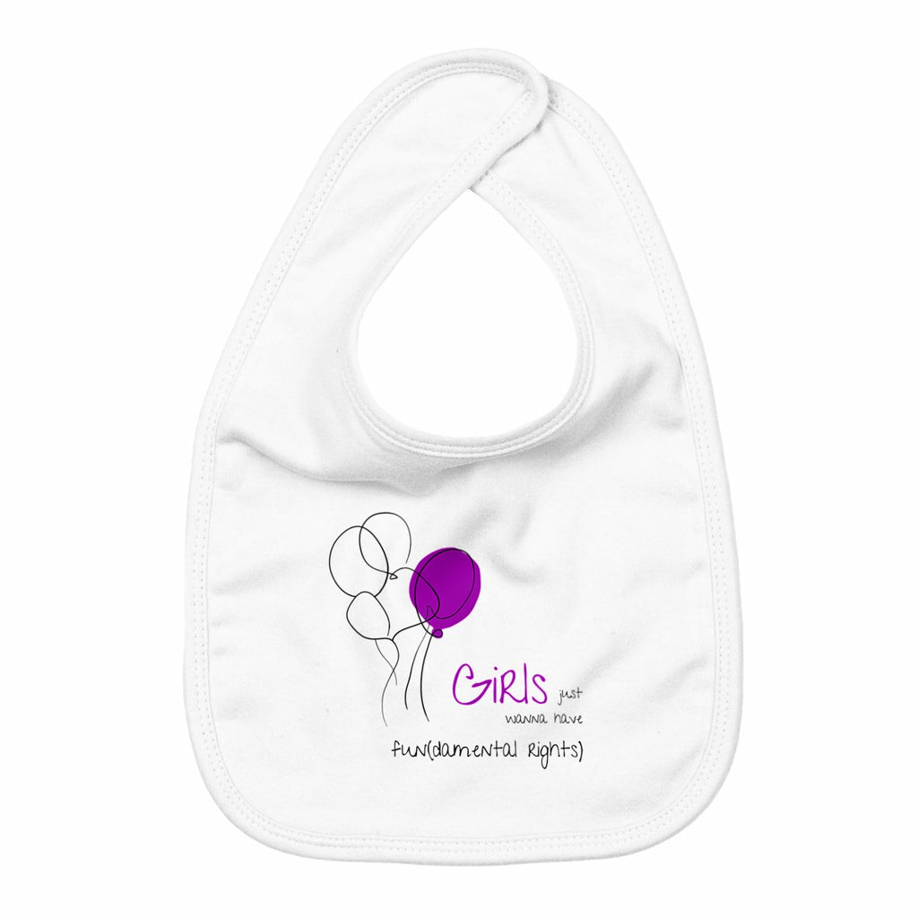 No Shit Shirts - Lätzchen: Girls just wanna have fun(damental rights) - Lätzchen - basic
