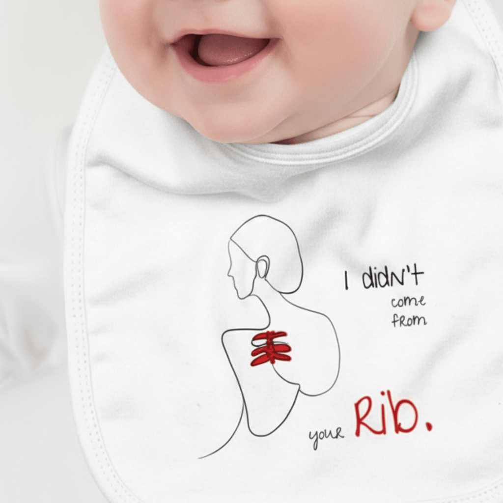 No Shit Shirts - Lätzchen: I didn’t come from your rib. - Body & Autonomy & Sexism - basic