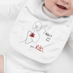 No Shit Shirts - Lätzchen: I didn’t come from your rib. - Body & Autonomy & Sexism - basic