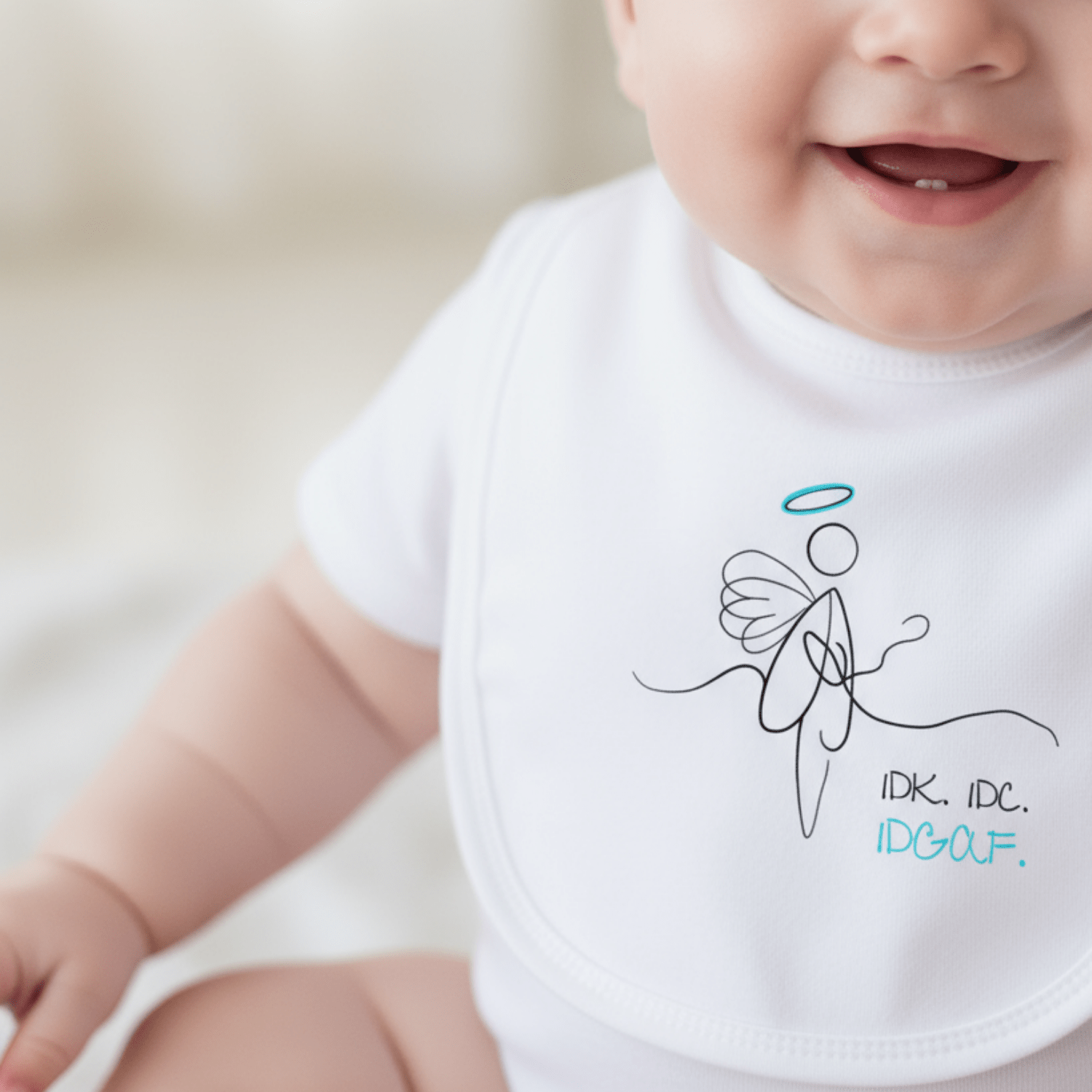 No Shit Shirts - Lätzchen: IDK. IDC. IDGAF. - Lätzchen - basic