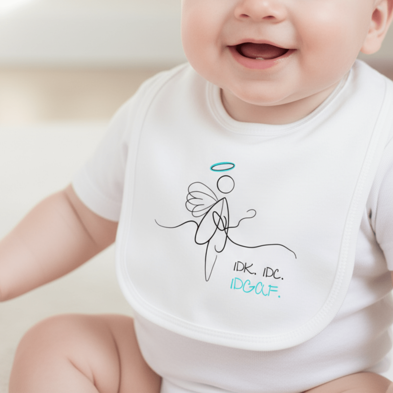 No Shit Shirts - Lätzchen: IDK. IDC. IDGAF. - Lätzchen - basic