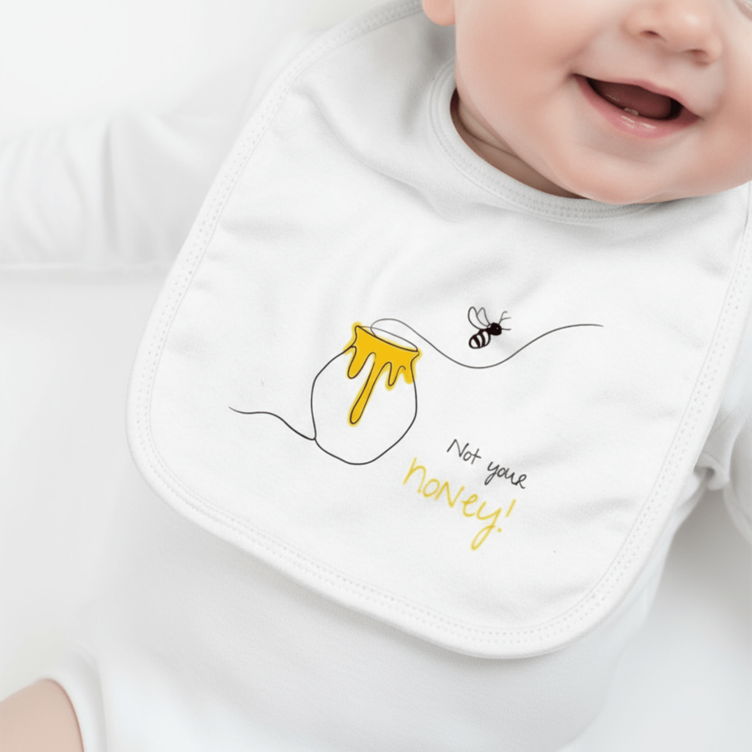 No Shit Shirts - Lätzchen: Not your honey - Body & Autonomy & Sexism - basic