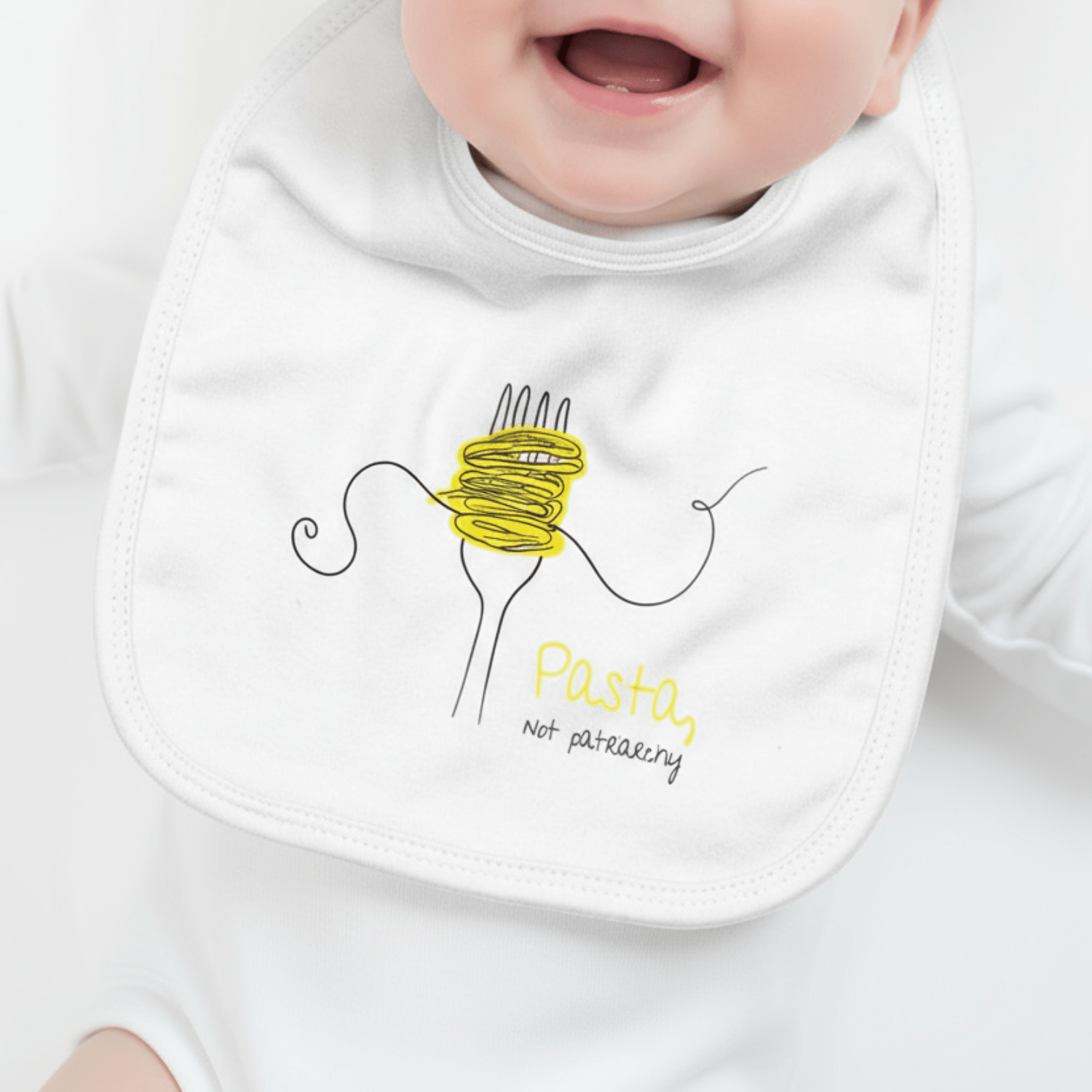 No Shit Shirts - Lätzchen: Pasta, not patriarchy - Lätzchen - basic