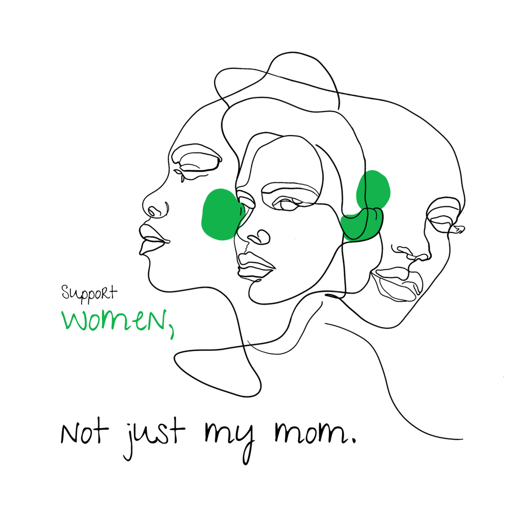 No Shit Shirts - Lätzchen: Support women. Not just my mom - Lätzchen - basic