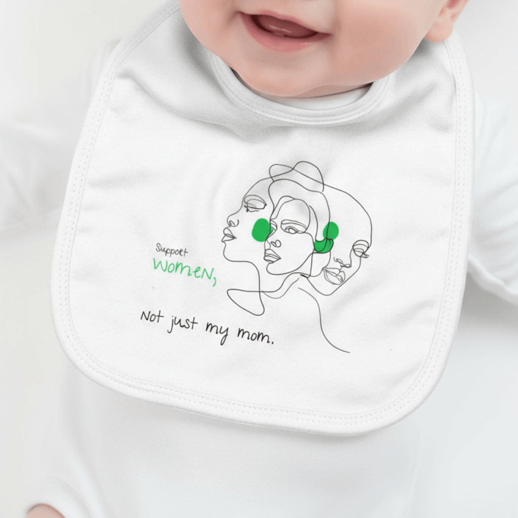 No Shit Shirts - Lätzchen: Support women. Not just my mom - Lätzchen - basic