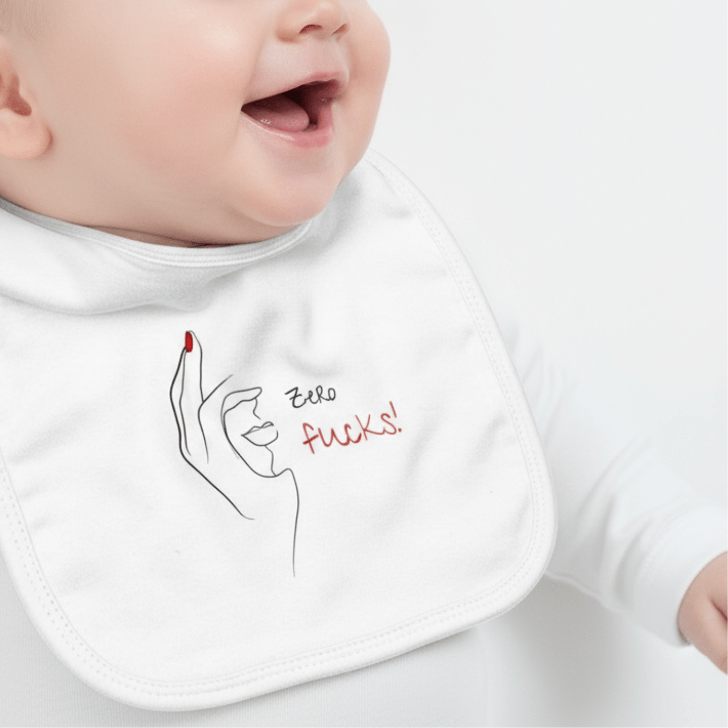 No Shit Shirts - Lätzchen: Zero Fucks - Lätzchen - basic