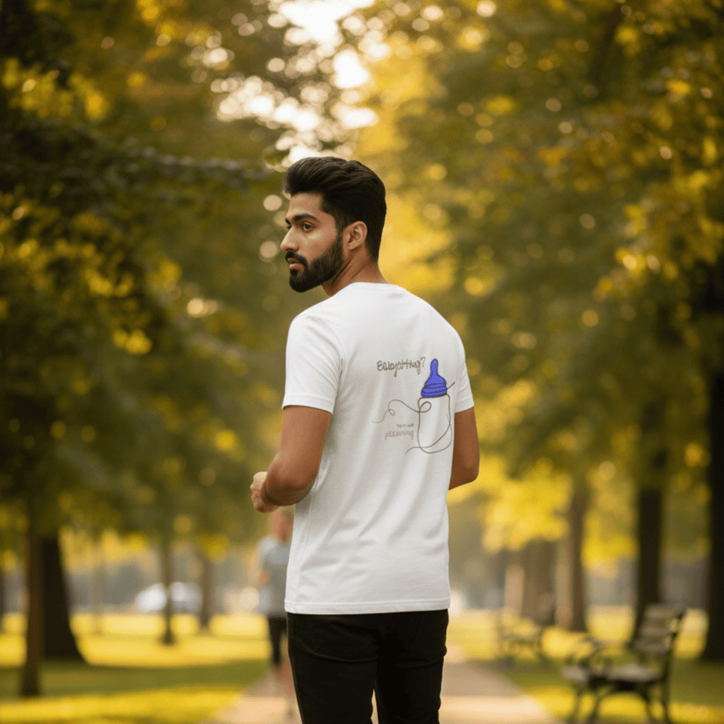 No Shit Shirts - Oversize Shirt (Backprint): Babysitting? That’s called parenting! - Gender Roles - basic