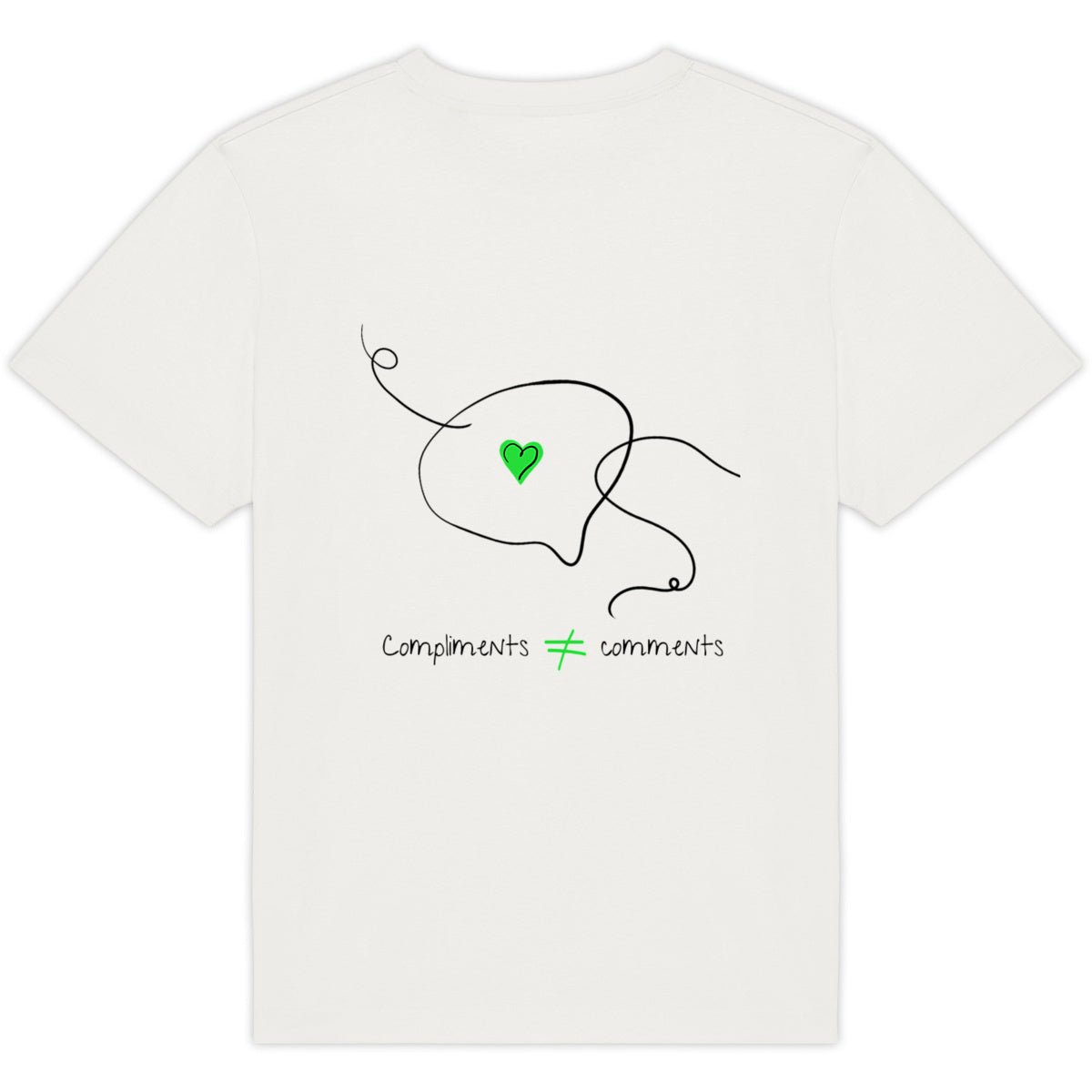 No Shit Shirts - Oversize Shirt (Backprint): Compliments ≠ comments. - Mansplaining - basic