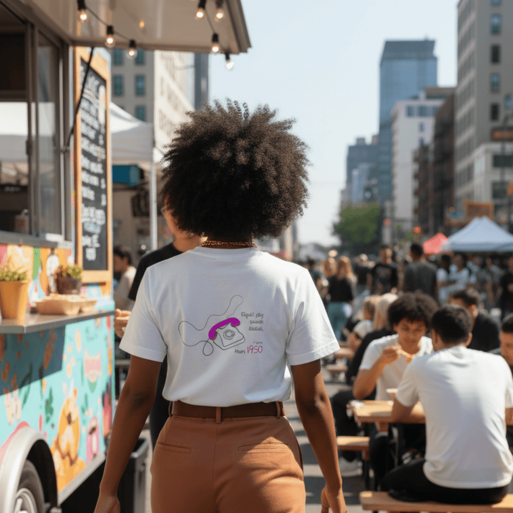 No Shit Shirts - Oversize Shirt (Backprint): Equal pay sounds radical… if you’re from 1950. - Equal Pay - basic