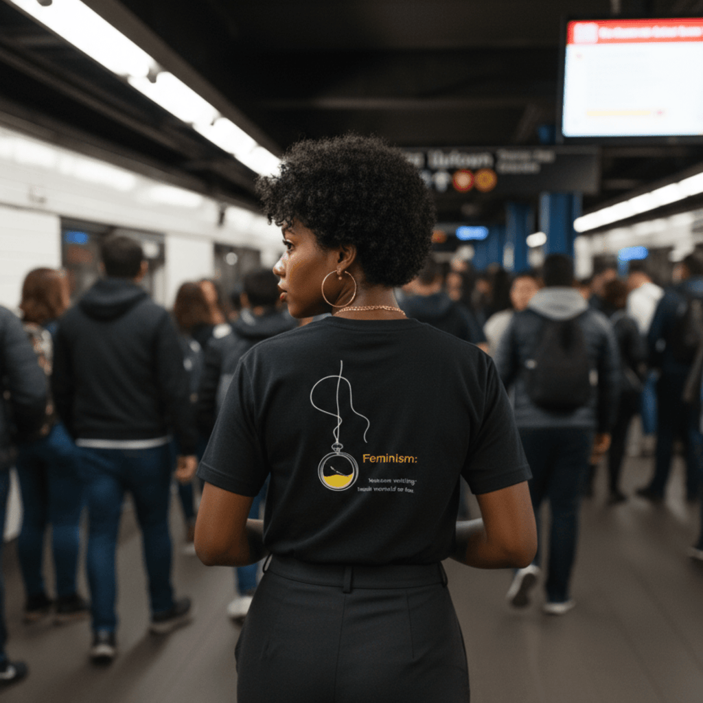 No Shit Shirts - Oversize Shirt (Backprint): Feminism: because “waiting” hasn’t worked so far - Oversize Shirts - basic