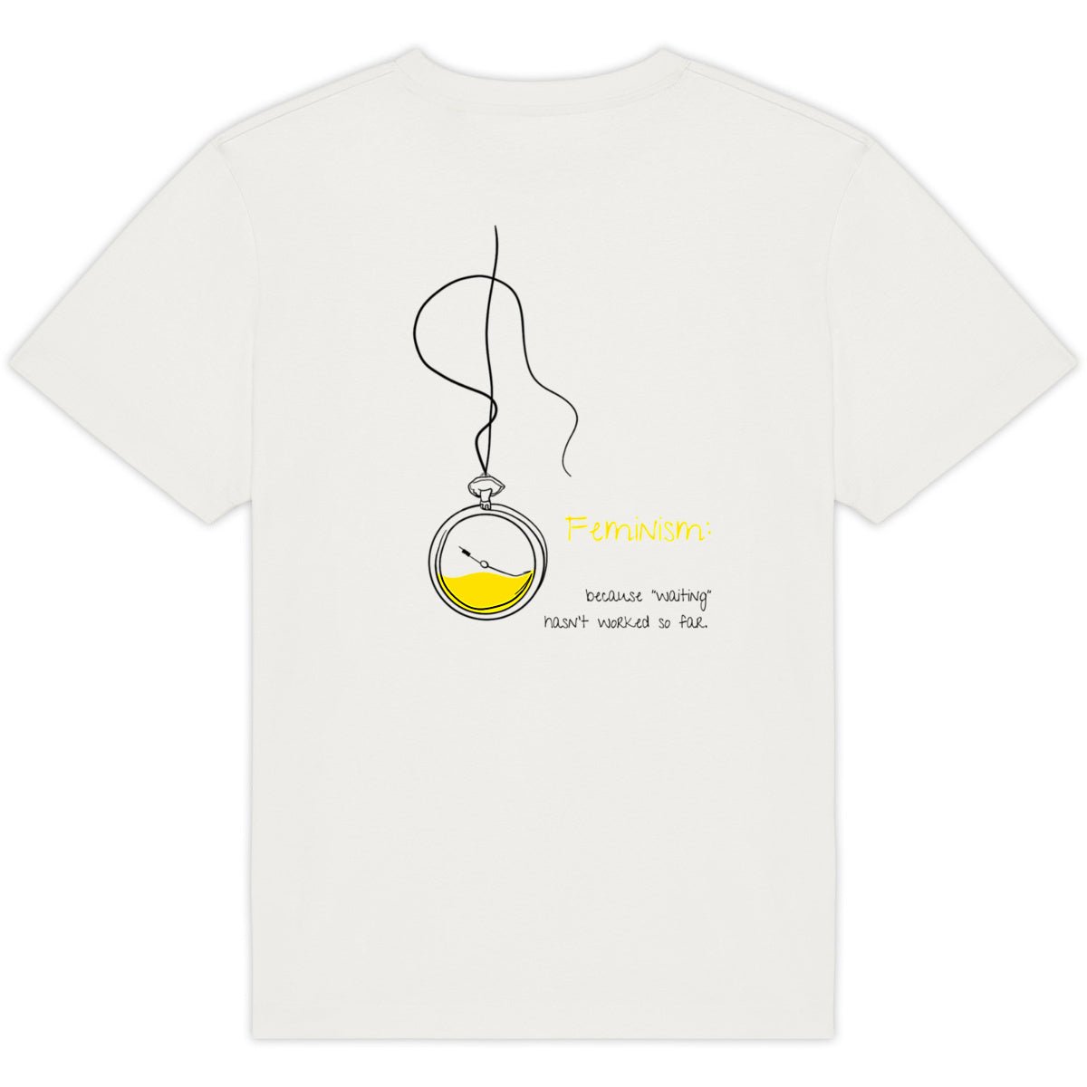 No Shit Shirts - Oversize Shirt (Backprint): Feminism: because “waiting” hasn’t worked so far - Oversize Shirts - basic