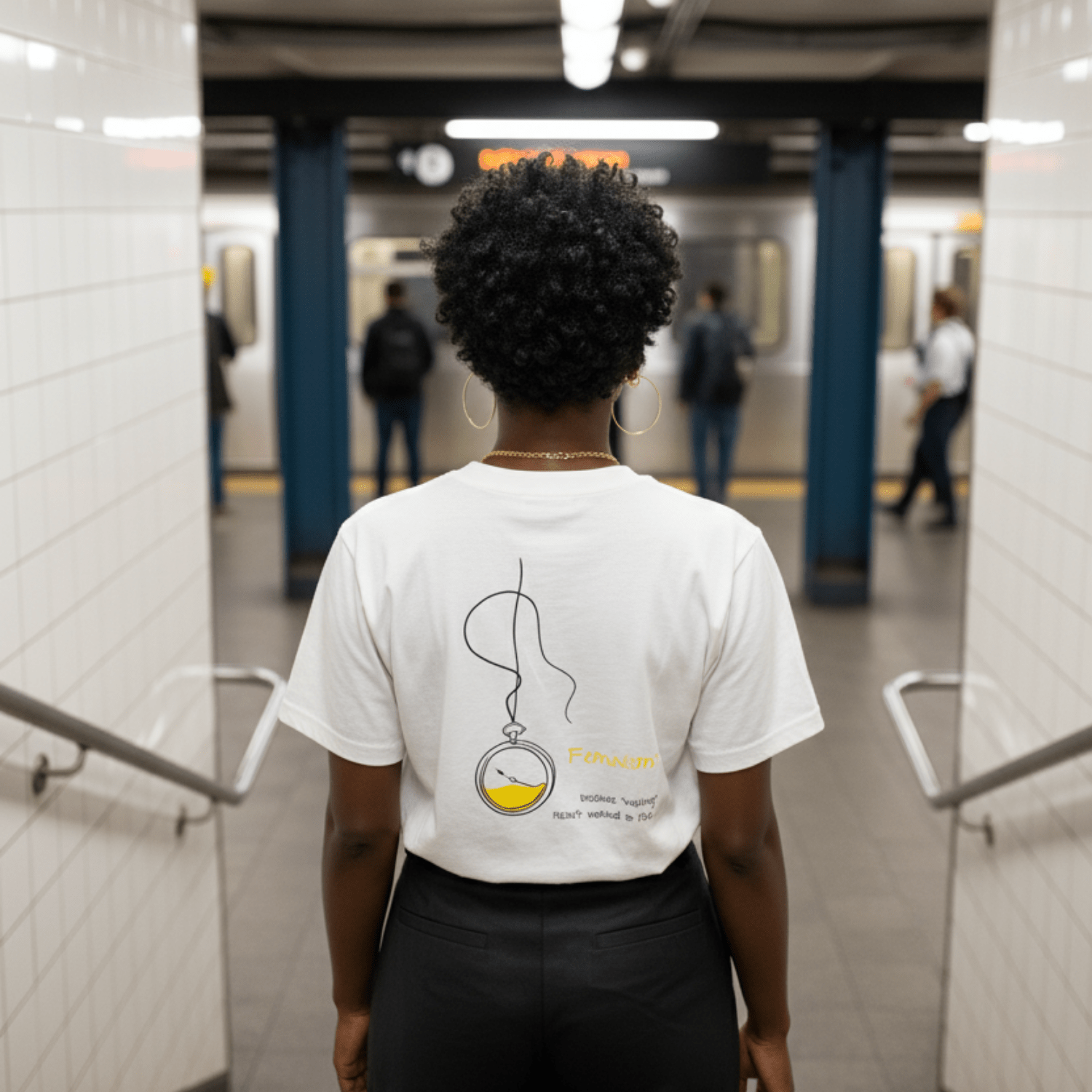 No Shit Shirts - Oversize Shirt (Backprint): Feminism: because “waiting” hasn’t worked so far - Oversize Shirts - basic