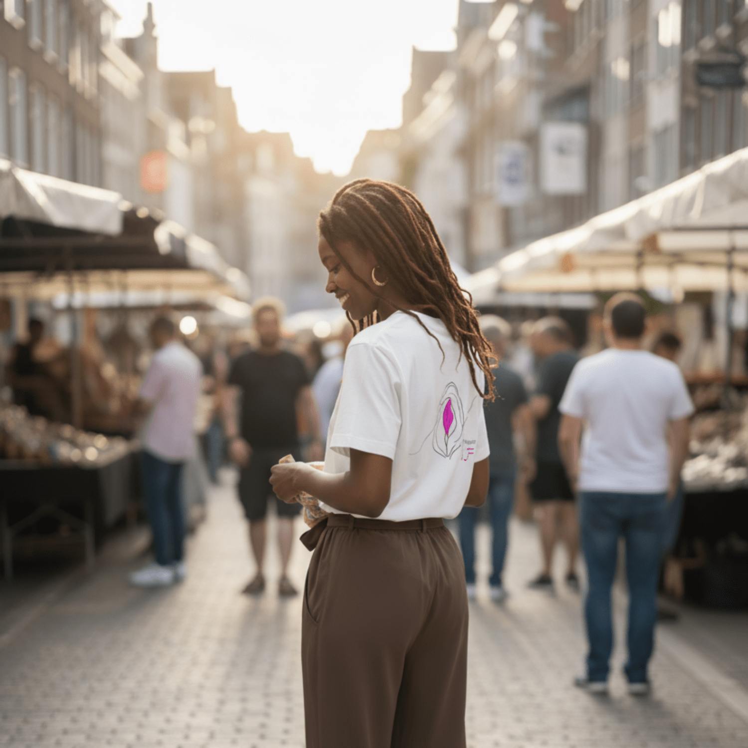 No Shit Shirts - Oversize Shirt (Backprint): Feminist AF - Oversize Shirts - basic