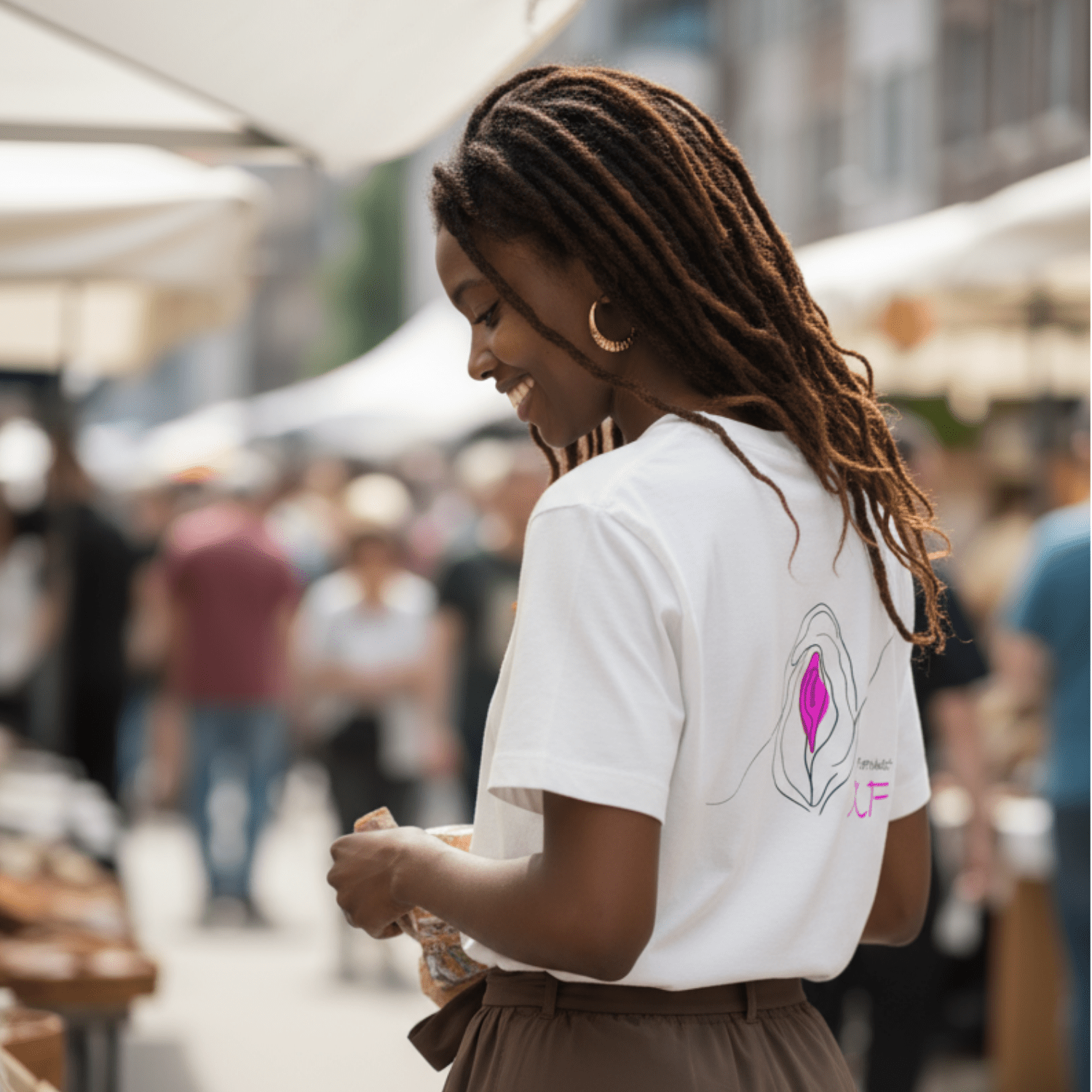 No Shit Shirts - Oversize Shirt (Backprint): Feminist AF - Oversize Shirts - basic