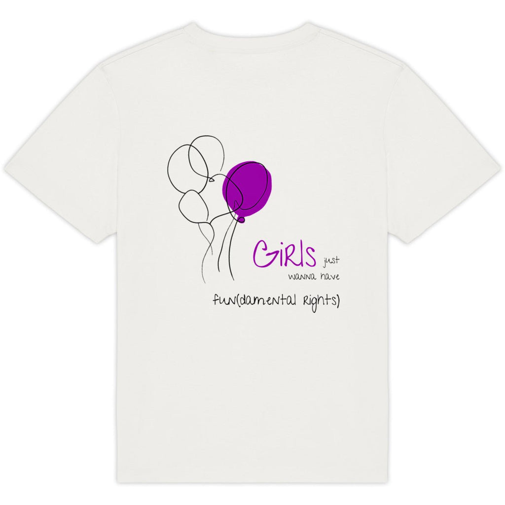 No Shit Shirts - Oversize Shirt (Backprint): Girls just wanna have fun(damental rights) - Oversize Shirts - basic