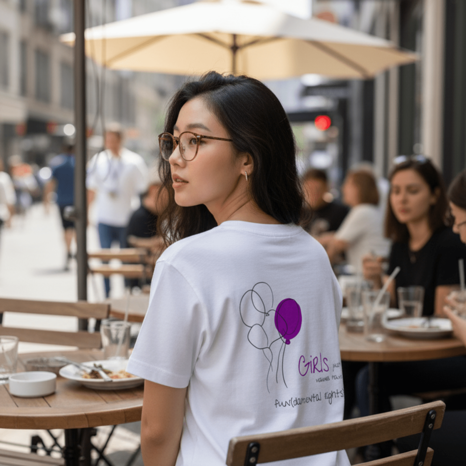 No Shit Shirts - Oversize Shirt (Backprint): Girls just wanna have fun(damental rights) - Oversize Shirts - basic