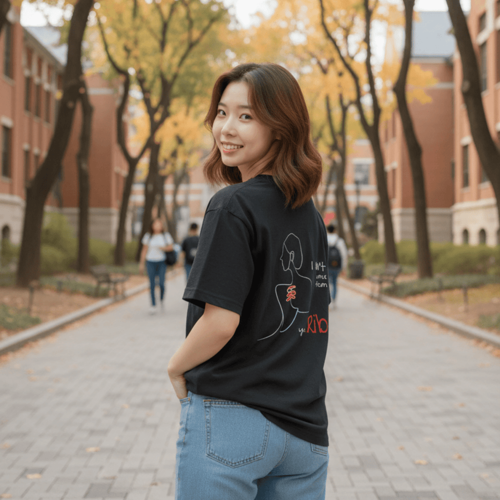 No Shit Shirts - Oversize Shirt (Backprint): I didn’t come from your rib. - Body & Autonomy & Sexism - basic