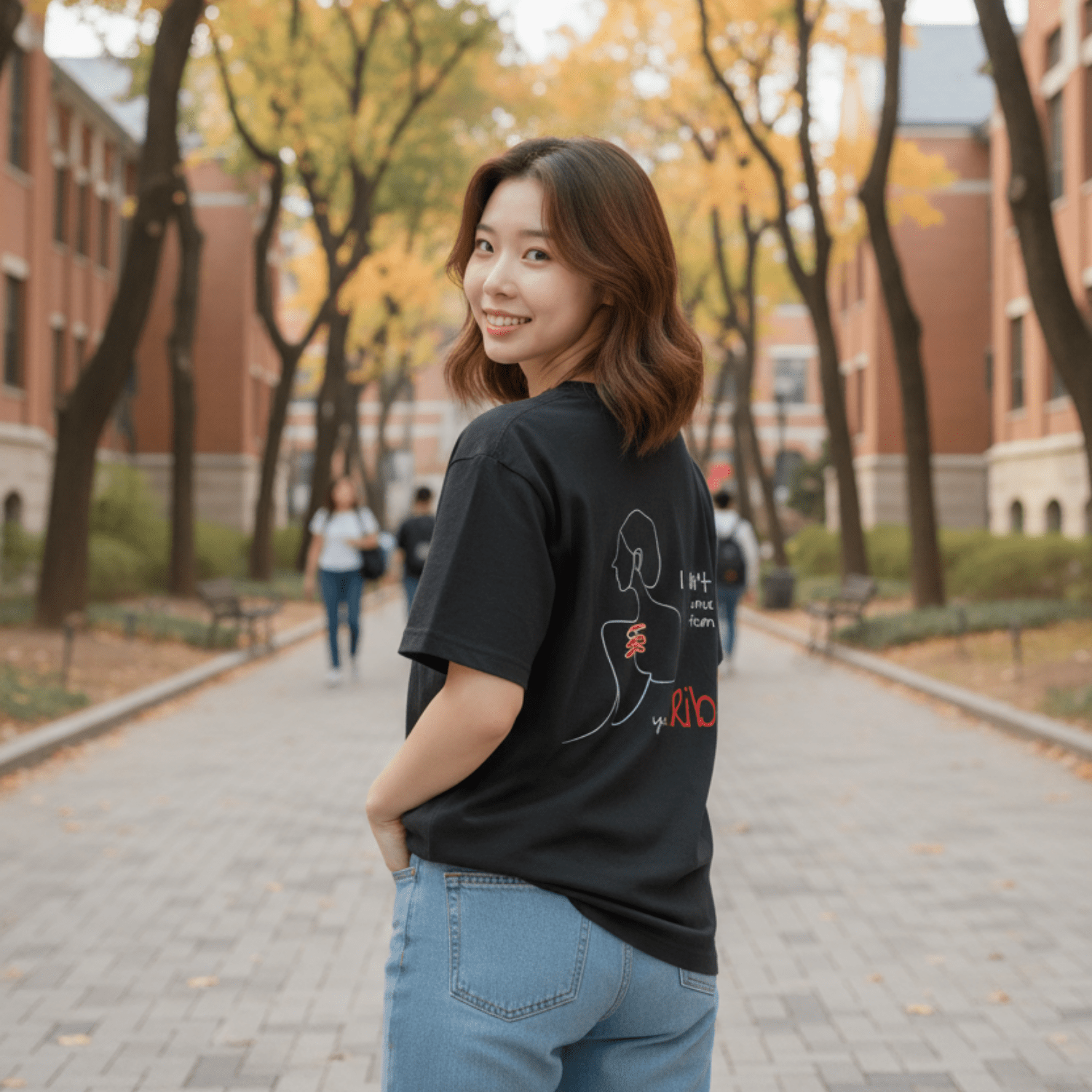 No Shit Shirts - Oversize Shirt (Backprint): I didn’t come from your rib. - Body & Autonomy & Sexism - basic