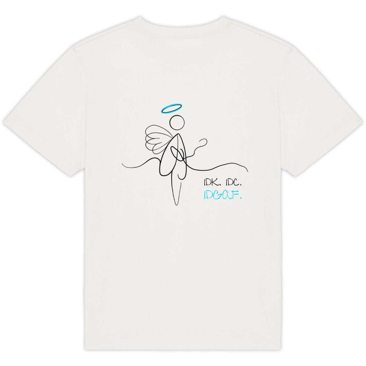 No Shit Shirts - Oversize Shirt (Backprint): IDK. IDC. IDGAF. - Oversize Shirts - basic
