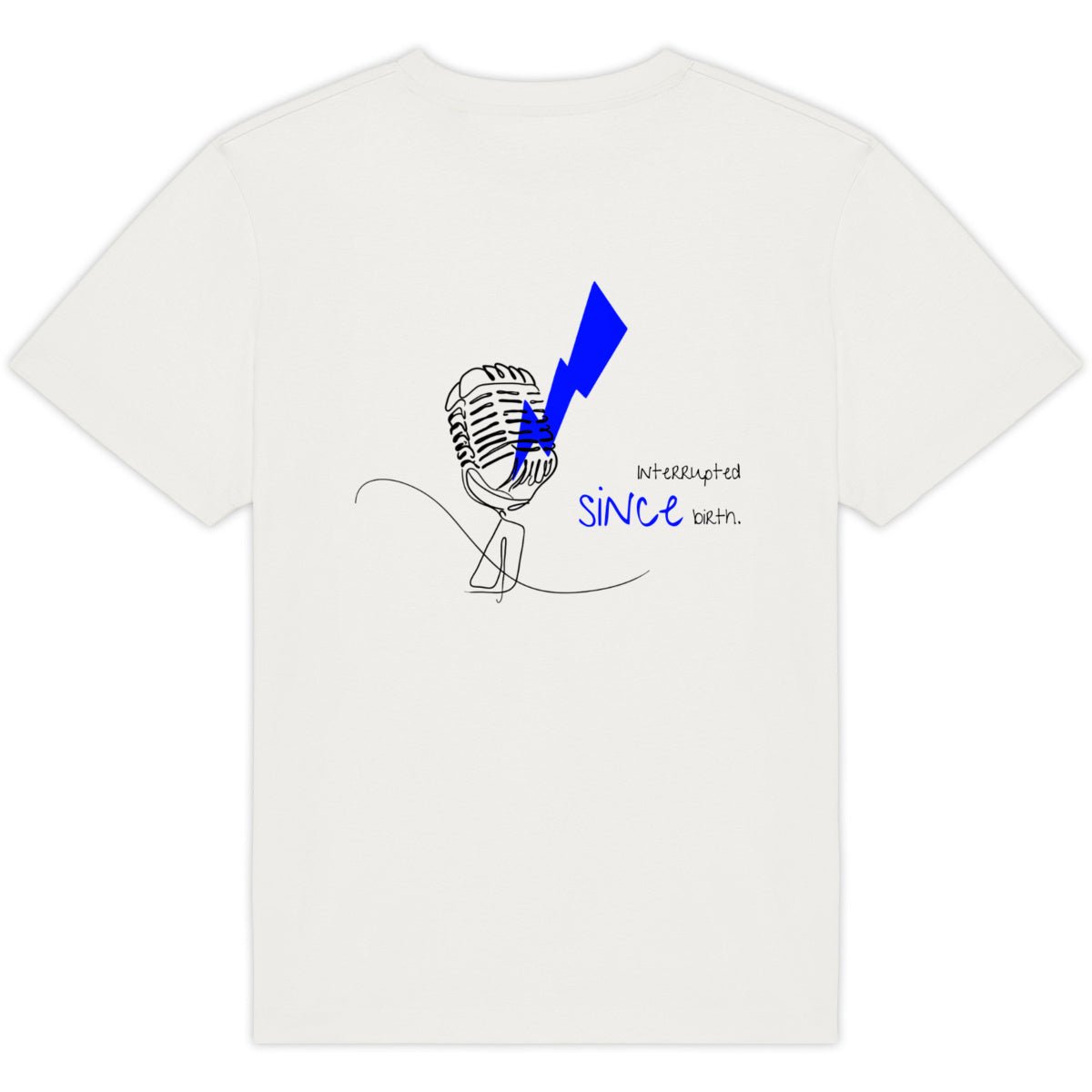 No Shit Shirts - Oversize Shirt (Backprint): Interrupted since birth. - Mansplaining - basic