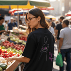 No Shit Shirts - Oversize Shirt (Backprint): My Body, My Rules - Body & Autonomy & Sexism - basic