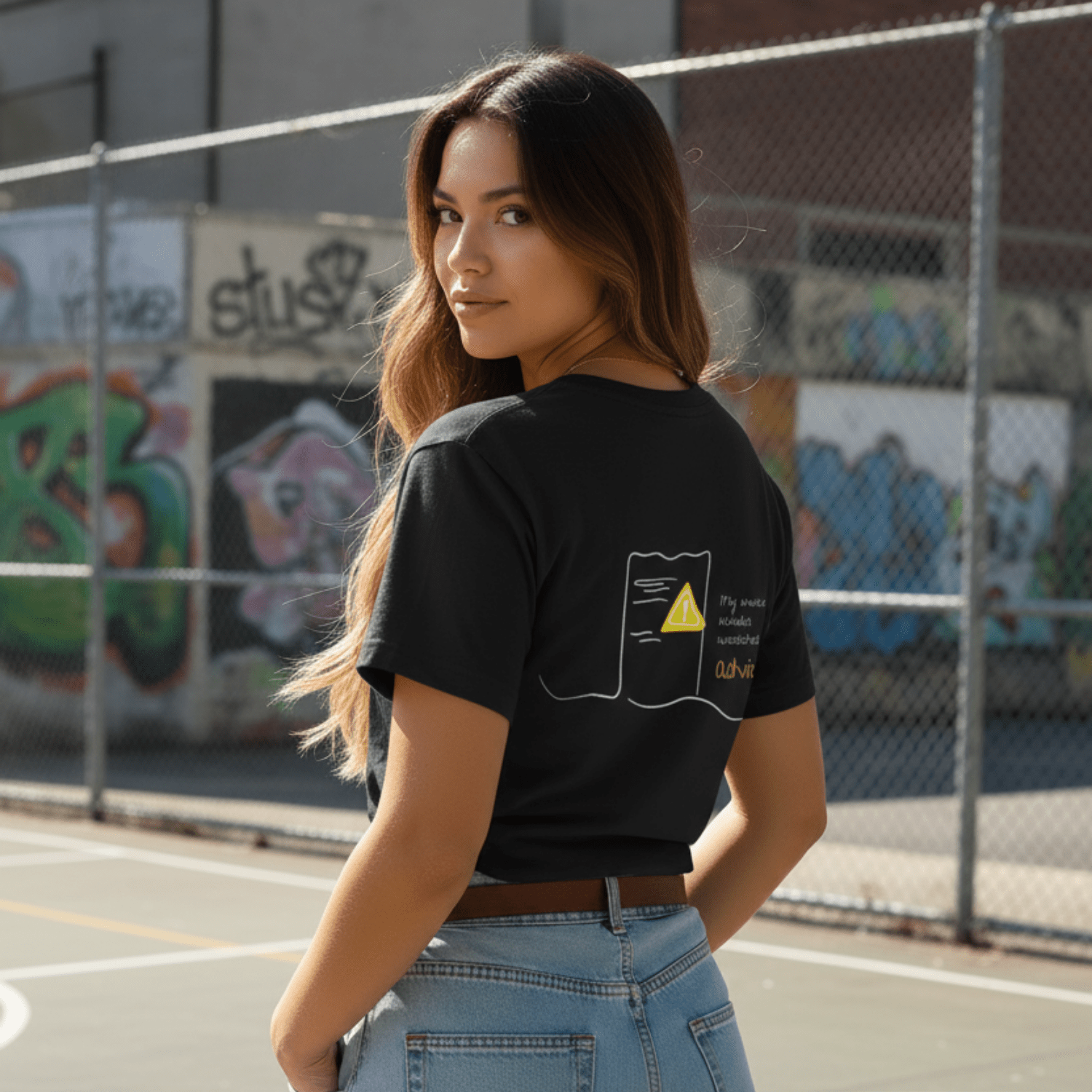 No Shit Shirts - Oversize Shirt (Backprint): My invoice includes unsolicited advice. - Mansplaining - basic