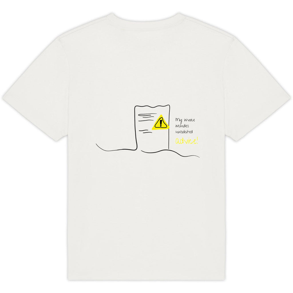 No Shit Shirts - Oversize Shirt (Backprint): My invoice includes unsolicited advice. - Mansplaining - basic