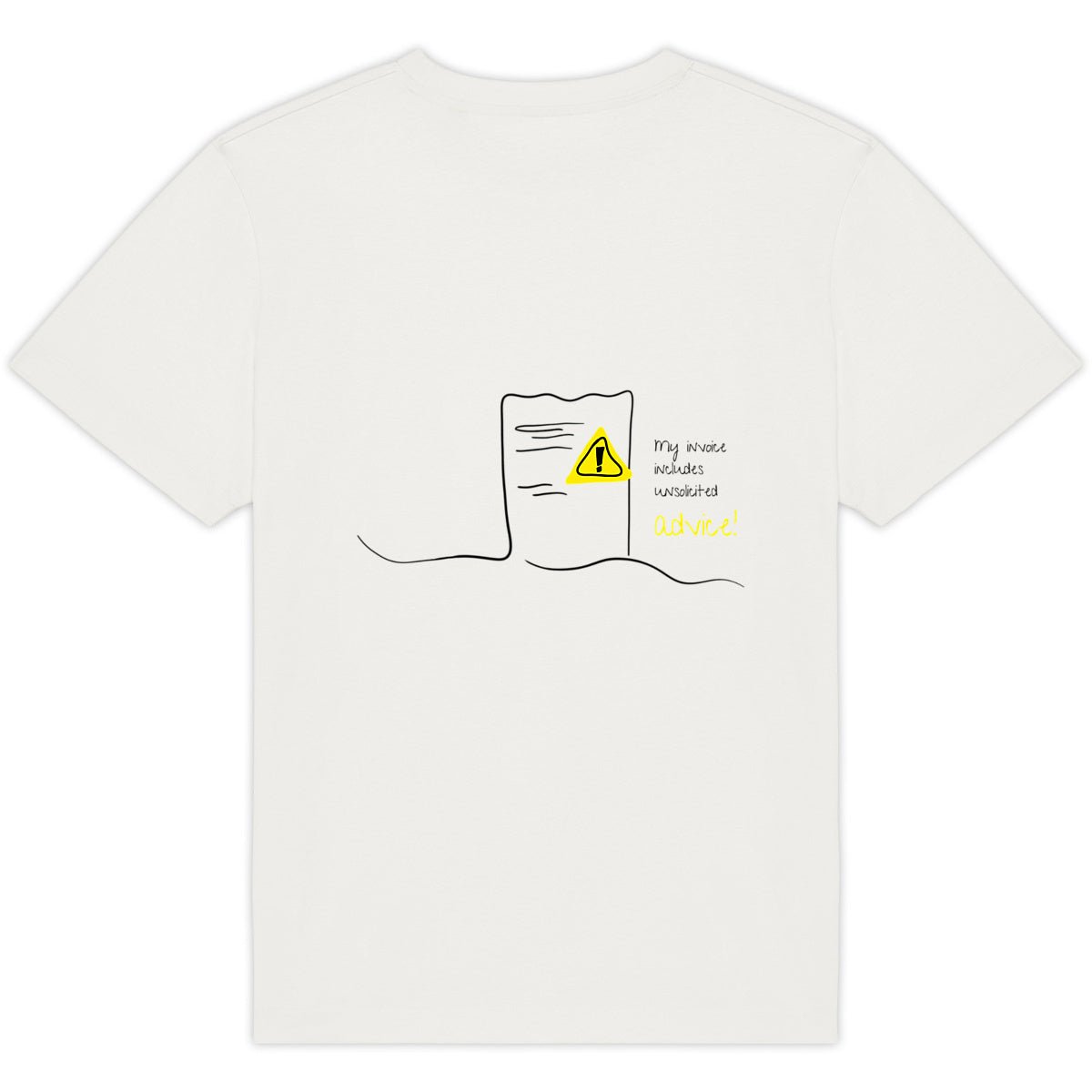 No Shit Shirts - Oversize Shirt (Backprint): My invoice includes unsolicited advice. - Mansplaining - basic