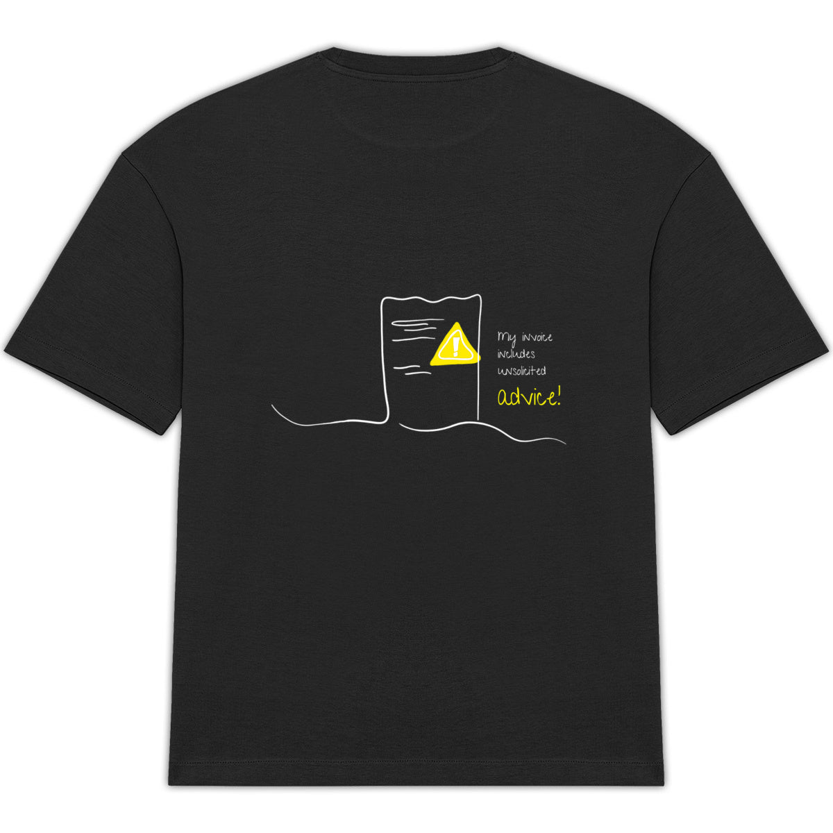 No Shit Shirts - Oversize Shirt (Backprint): My invoice includes unsolicited advice. - Mansplaining - basic