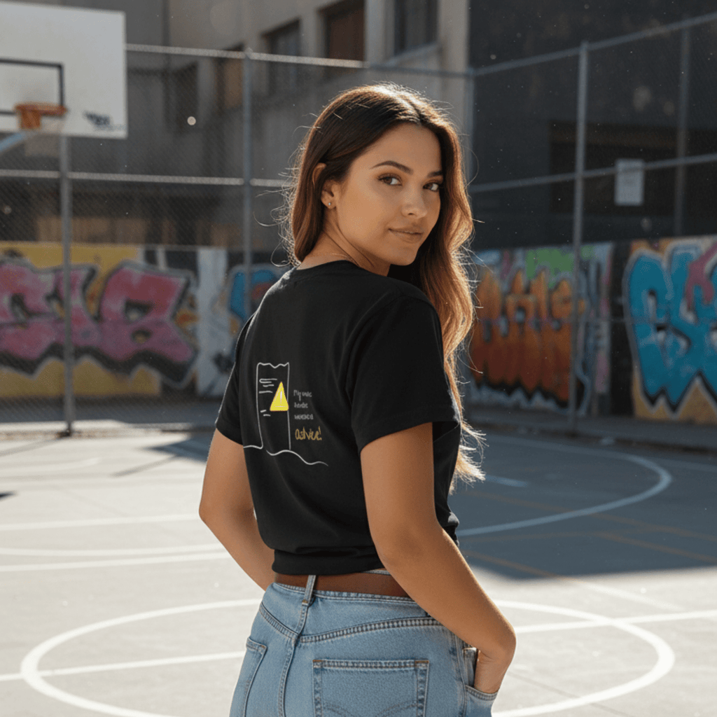 No Shit Shirts - Oversize Shirt (Backprint): My invoice includes unsolicited advice. - Mansplaining - basic