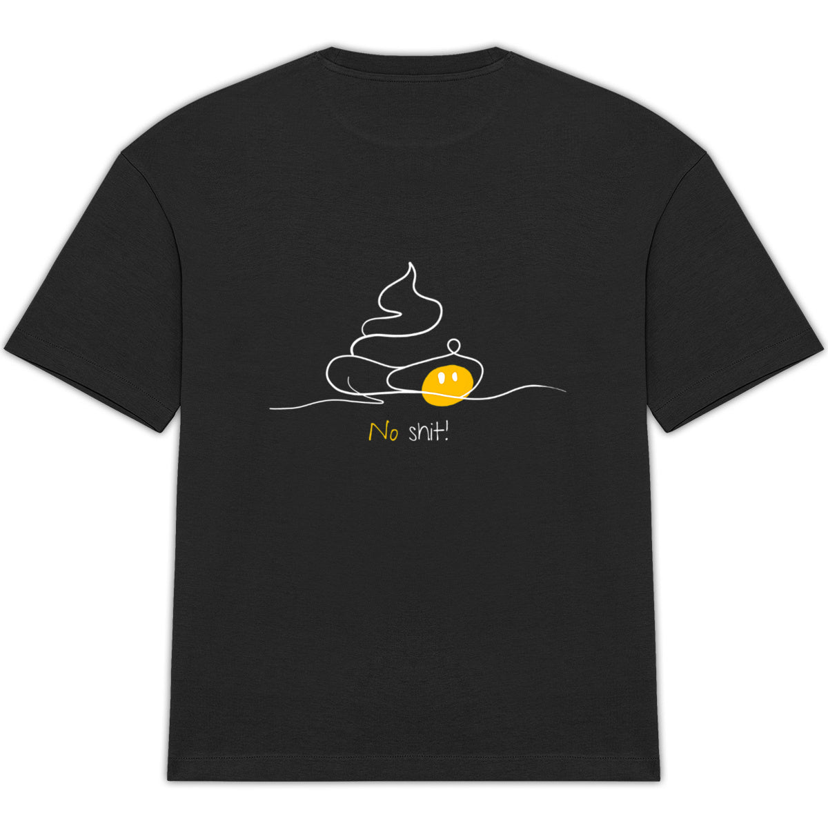 No Shit Shirts - Oversize Shirt (Backprint): No Shit! - Oversize Shirts - basic