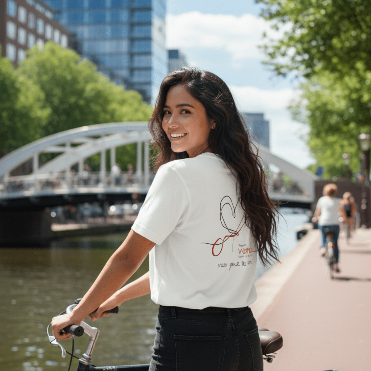 No Shit Shirts - Oversize Shirt (Backprint): Support women, even when they don’t share your last name. - Oversize Shirts - basic