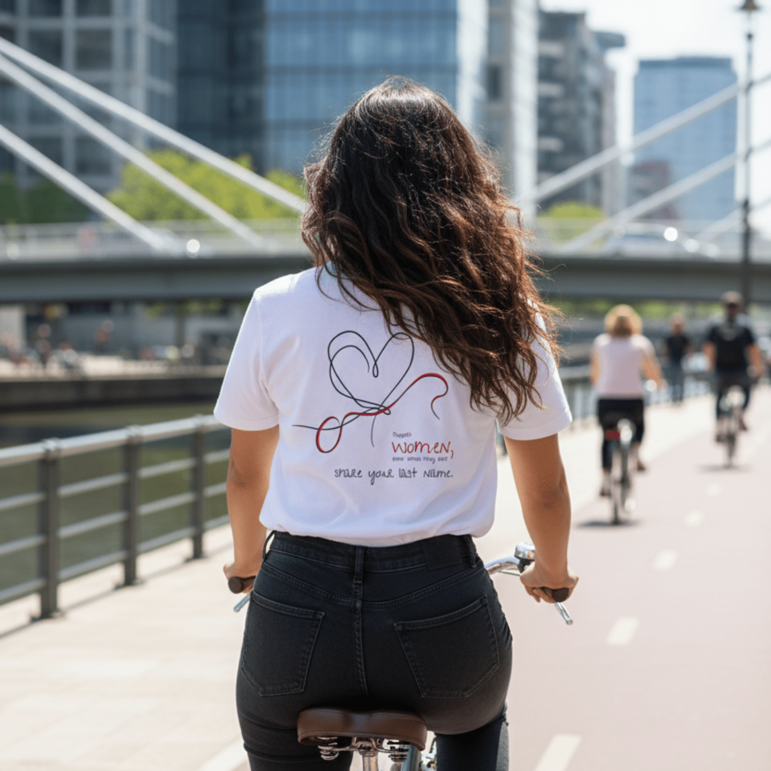 No Shit Shirts - Oversize Shirt (Backprint): Support women, even when they don’t share your last name. - Oversize Shirts - basic