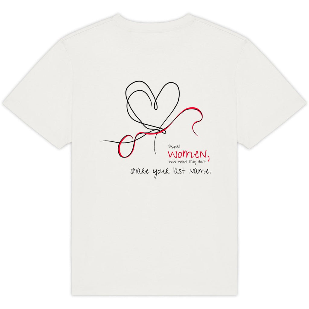 No Shit Shirts - Oversize Shirt (Backprint): Support women, even when they don’t share your last name. - Oversize Shirts - basic