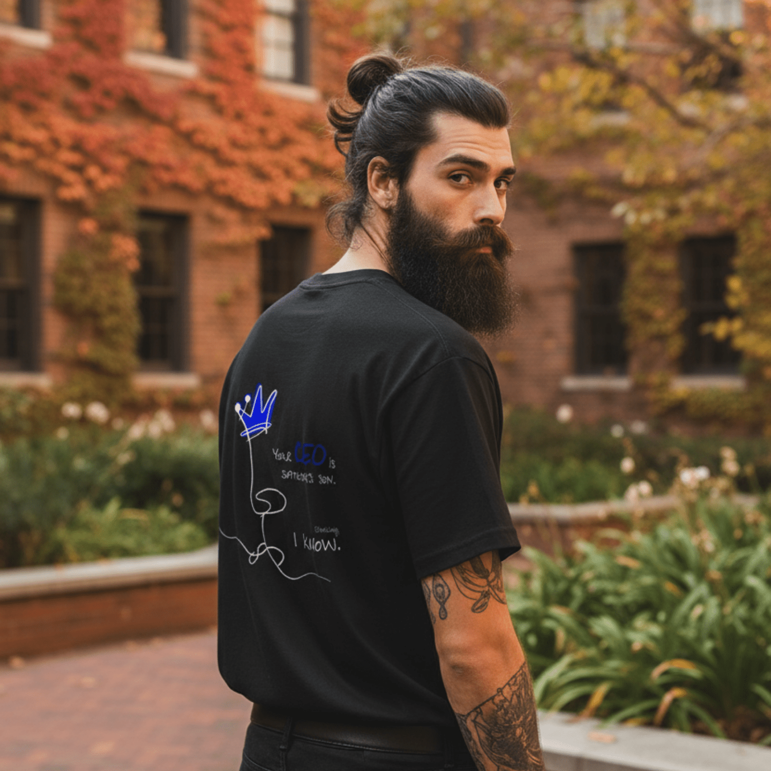 No Shit Shirts - Oversize Shirt (Backprint): Your CEO is someone’s son. Shocking, I know. - Equal Pay - basic