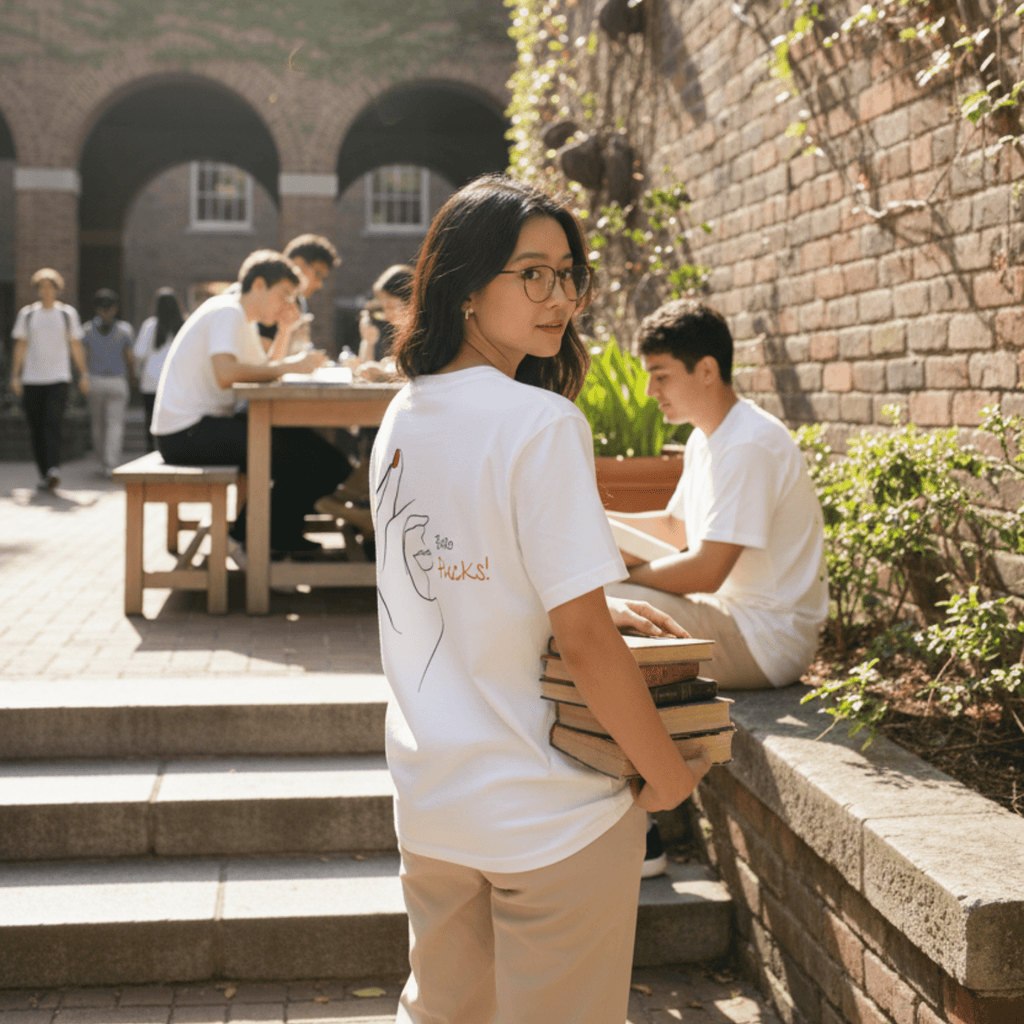 No Shit Shirts - Oversize Shirt (Backprint): Zero Fucks - Oversize Shirts - basic