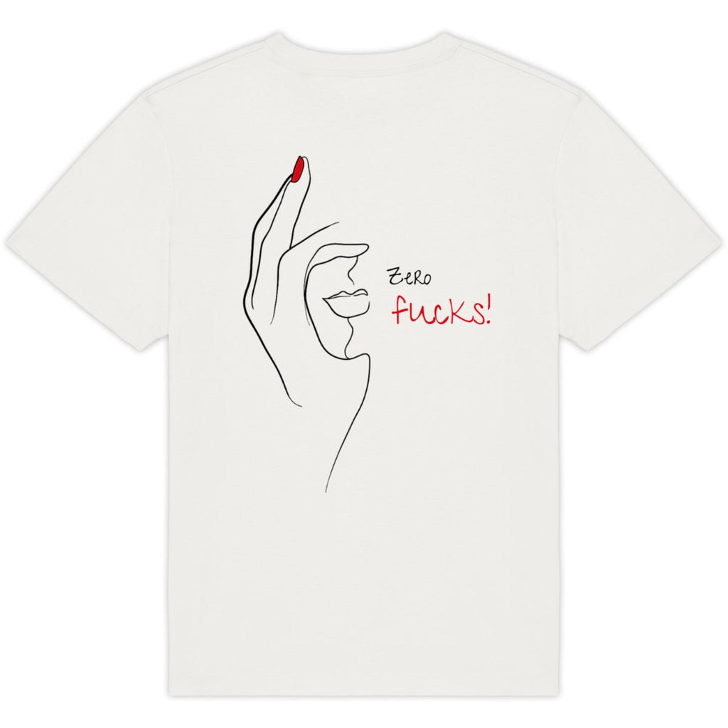 No Shit Shirts - Oversize Shirt (Backprint): Zero Fucks - Oversize Shirts - basic