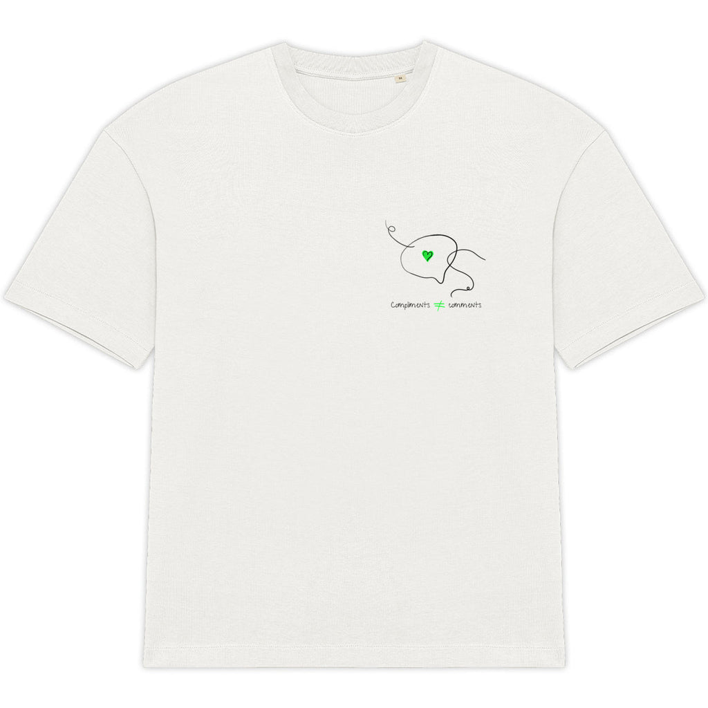 No Shit Shirts - Oversize Shirt: Compliments ≠ comments. - Mansplaining - basic